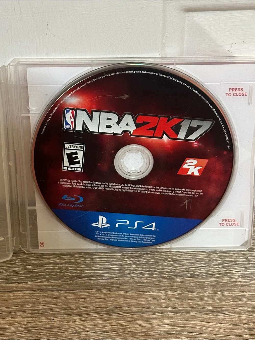 NBA 2K17 (Sony PlayStation 4, 2016) **TESTED**  Disc Only PS4